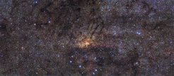 Image of the Milky Way’s central region with an angular resolution of 0.2 arcseconds, taken with the HAWK-I instrument on ESO’s Very Large Telescope for the stellar survey in the nuclear disk undertaken by Francisco Nogueras-Lara et al.